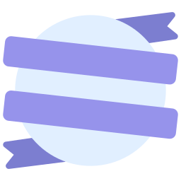 Circle ribbon icon