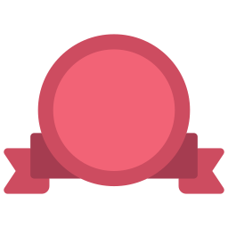 Circular ribbon icon