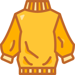 suéter tipo con cuello de tortuga icono