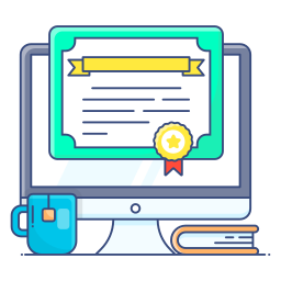 Online certificate icon