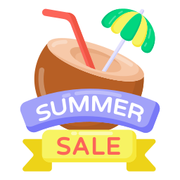 Summer sale icon