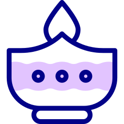 Diwali lamp icon