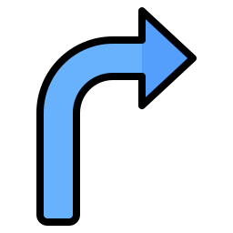 Turn right icon