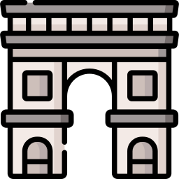 arc de triomphe icoon