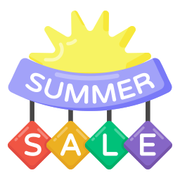 Summer sale icon