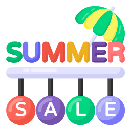 Summer sale icon