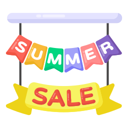 Summer sale icon