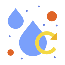 wasser recyceln icon