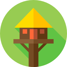 domek na drzewie ikona