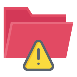 Warning sign icon