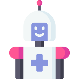 Medical robot icon