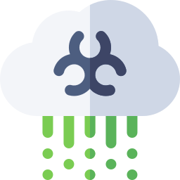 CO2 cloud icon