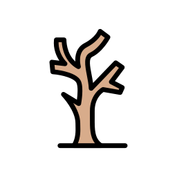 Árbol muerto icono