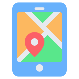 mappa mobile icona