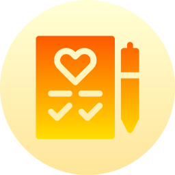 Marriage contract icon