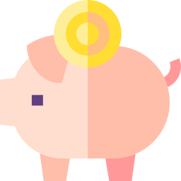 Saving money icon