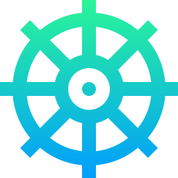 Dharma wheel icon