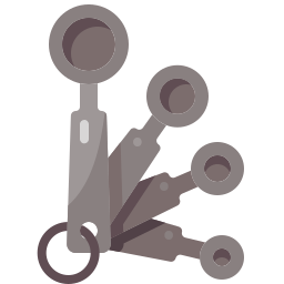 Measuring spoons icon