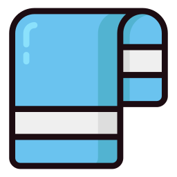 Bath towel icon