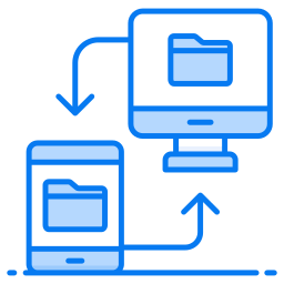 sincronización de datos icono