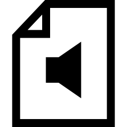 archivo de sonido icono