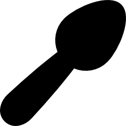 silueta de cuchara icono