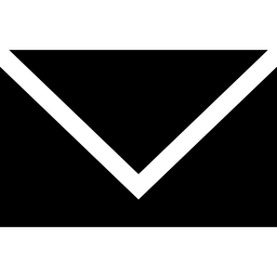e-mail zwarte envelop terug icoon