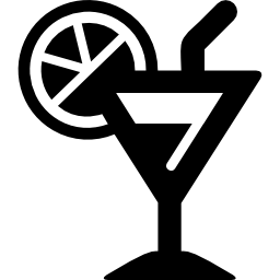 Lemonade cocktail glass icon