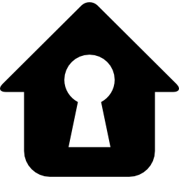 House lock symbol icon
