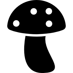 Mushroom with spots icon
