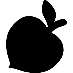 Peach silhouette icon