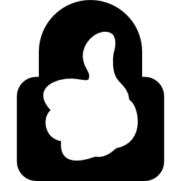 Fingerprint lock icon