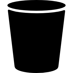 Wiping trash can icon