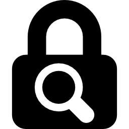 Lock search icon