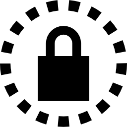 Alarm clock security icon