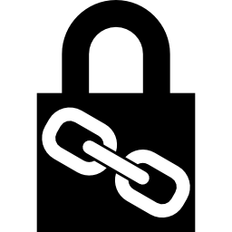 simbolo dell'interfaccia di blocco url icona