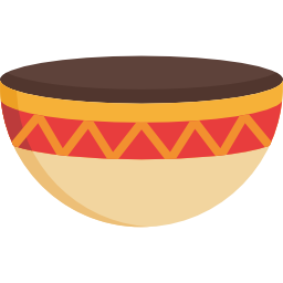 tambor africano icono