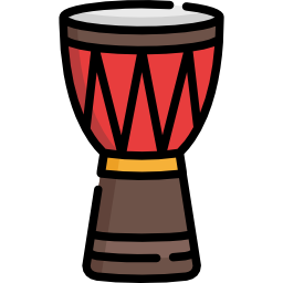 tambor africano icono