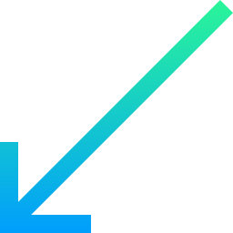 seta para baixo à esquerda Ícone