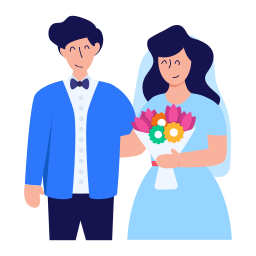 couple de mariage Icône
