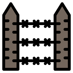 Ограда из проволоки иконка