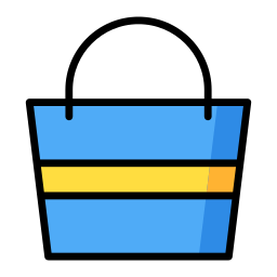 Beach bag icon