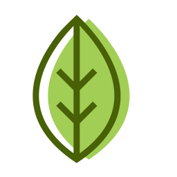 Зеленый лист иконка