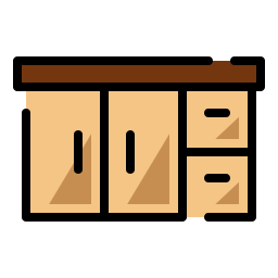 cajón del armario icono