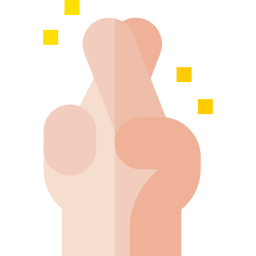 finger kreuzen icon