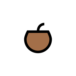 Coconut drink icon