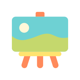 Easel painting icon