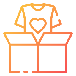 Clothes donation icon