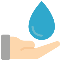Saving water icon