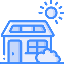 Solar house icon